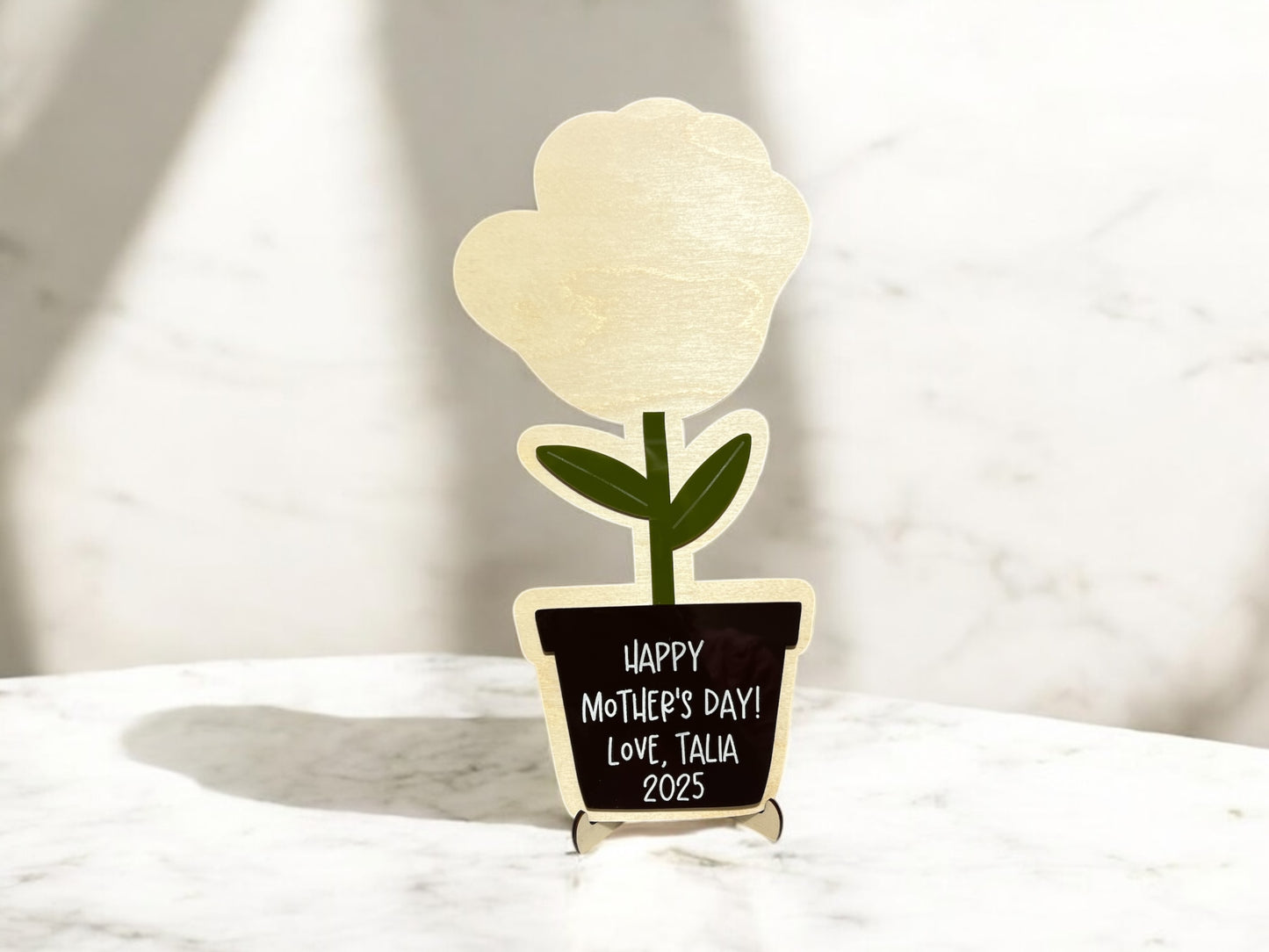 Personalized DIY Flowerpot Handprint Sign