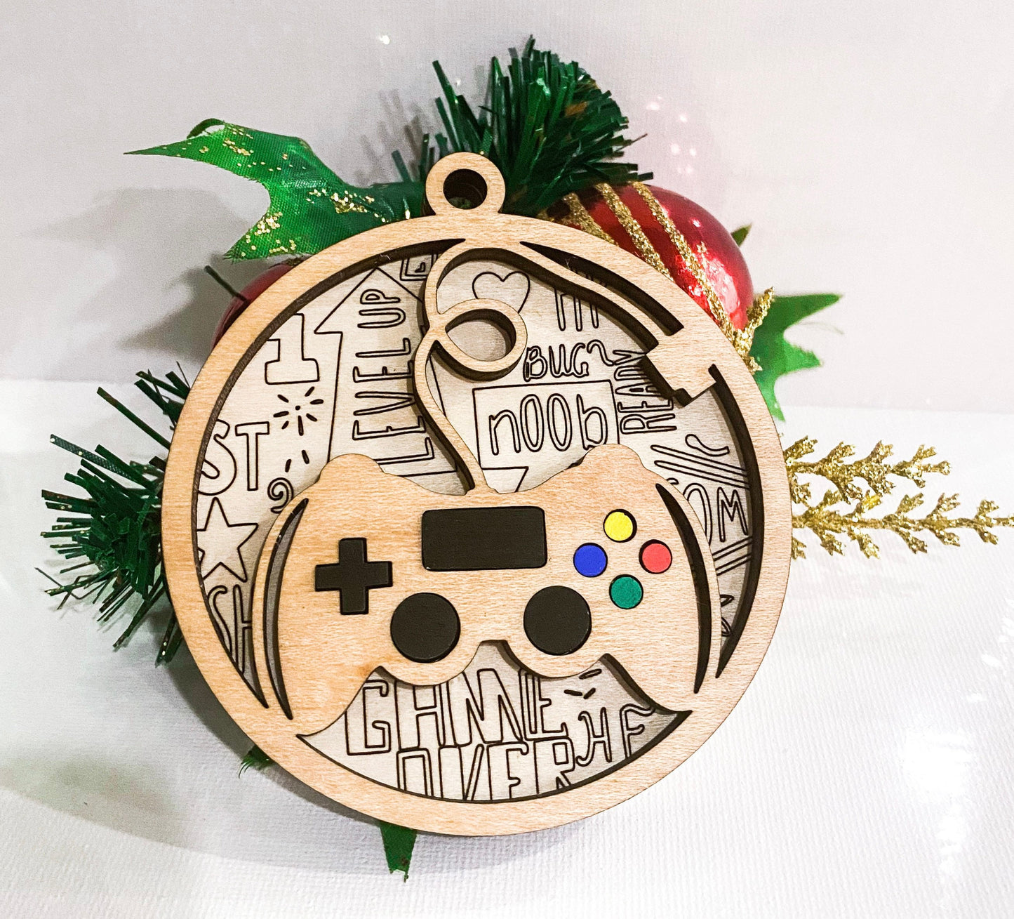 Personalized Game Controller Ornament, Gamer Gift, Gift for Gamer, Controller Ornament, Gift for son, Gift for him, Gift for her,Custom Gift