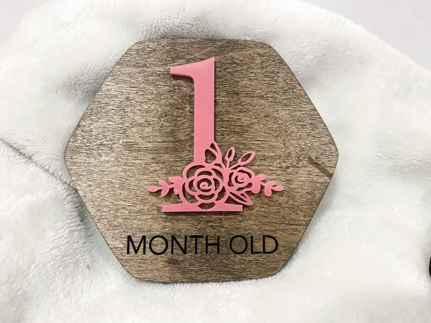 Wood Baby Monthly Milestone, Baby Shower Gifts, Gift for New Mom, Monthly Markers, Custom Milestones, New Baby Gift, Personalized Gifts