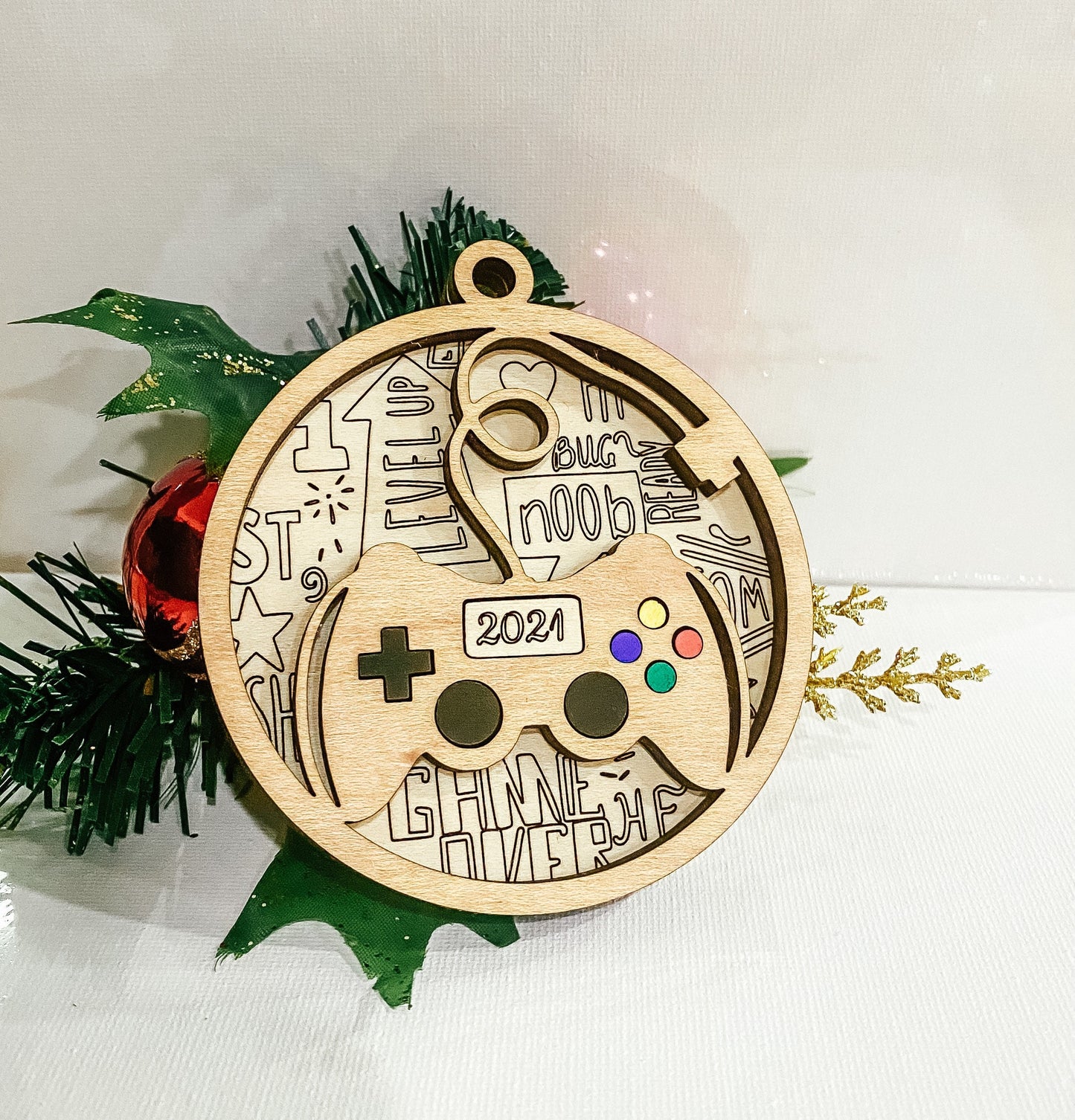 Personalized Game Controller Ornament, Gamer Gift, Gift for Gamer, Controller Ornament, Gift for son, Gift for him, Gift for her,Custom Gift