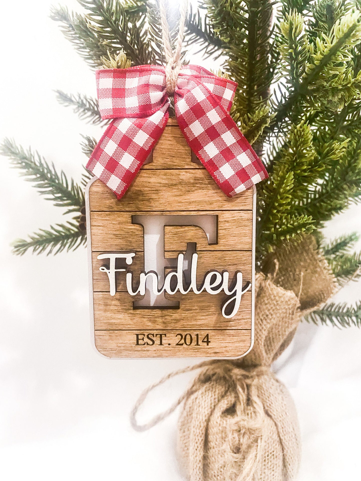 Personalized Cutting Board Ornament, Gift for Her, New Home Gift, Last Name Ornament, Monogram Ornament, Custom Ornament, Gift Ideas