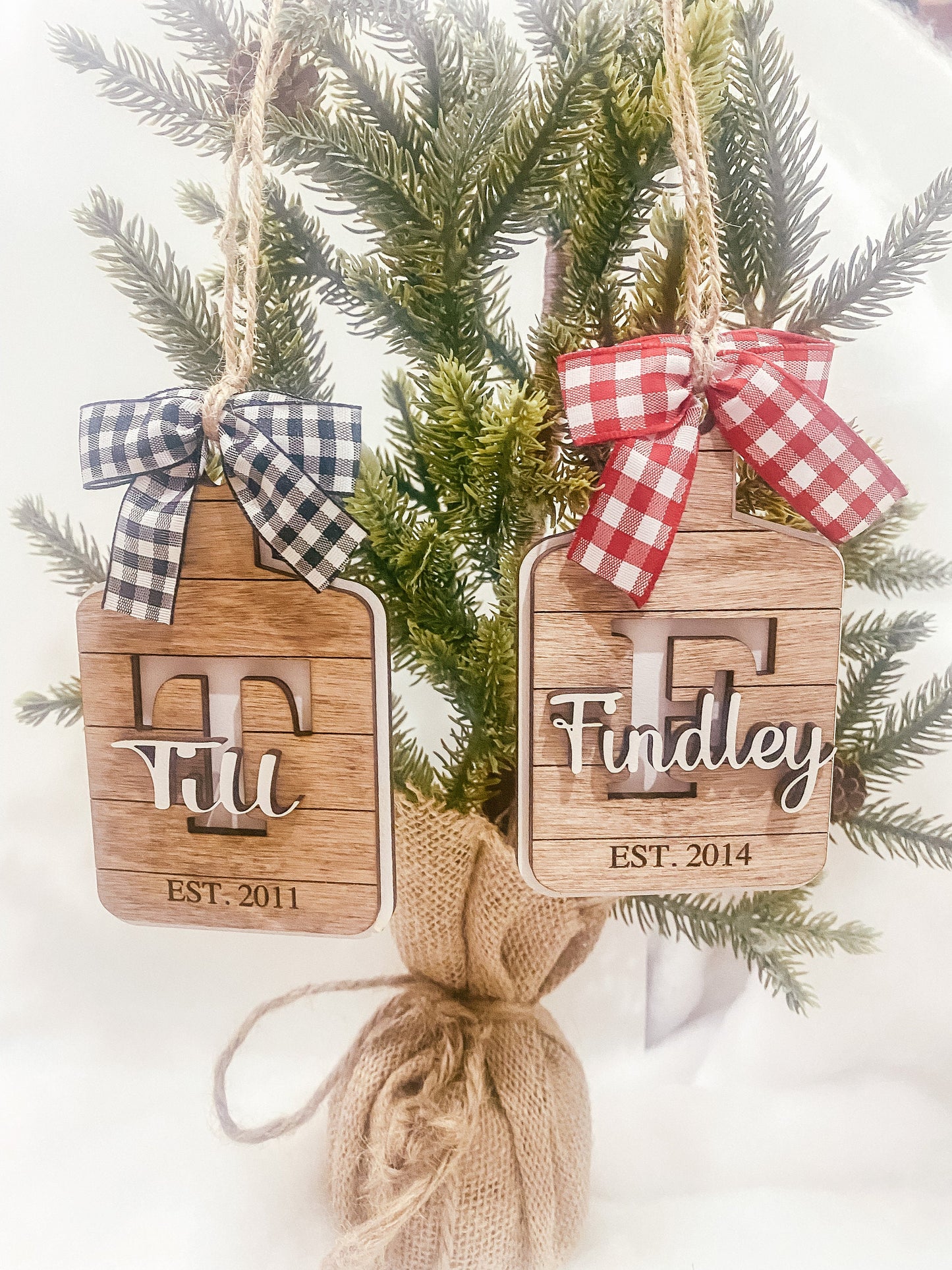 Personalized Cutting Board Ornament, Gift for Her, New Home Gift, Last Name Ornament, Monogram Ornament, Custom Ornament, Gift Ideas