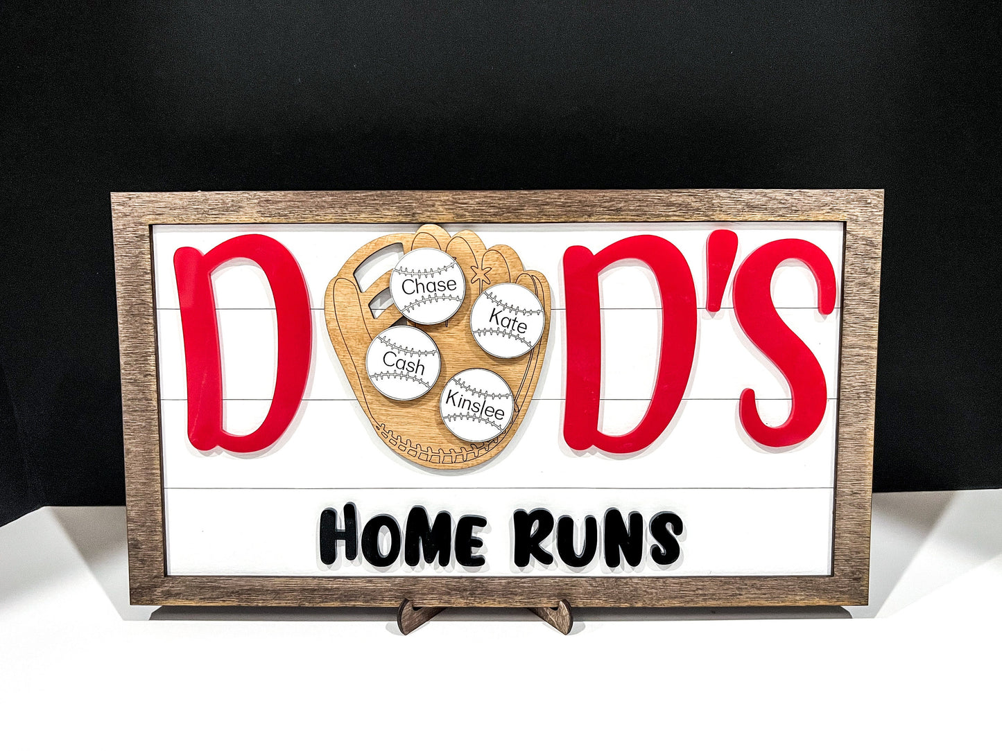 Personalized Baseball Softball Sign, Father's Day 2025, Sports Frame, Gift for Him, Home Run Sign, All Stars Sign, Custom Sports Signs