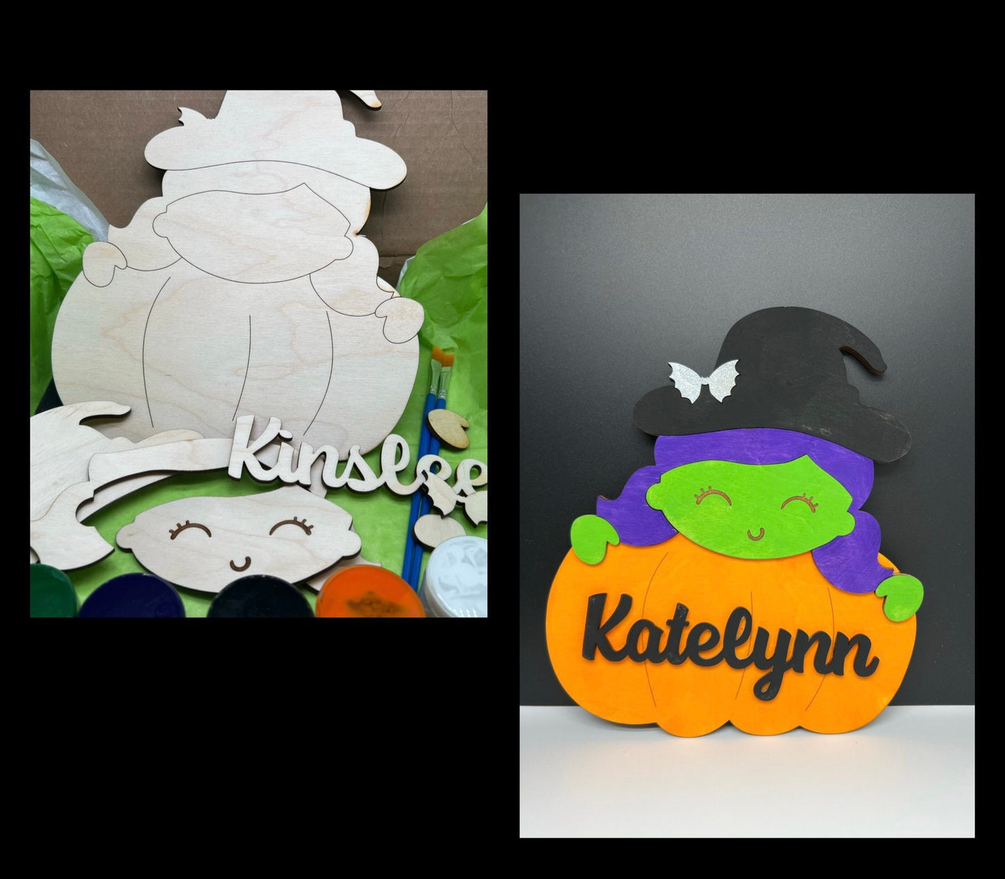 Personalized DIY Halloween Paint Kit, Halloween Kit for Kids, Craft kits for Homeschool/After-school, Weekend Activities, Birthday Party Kit