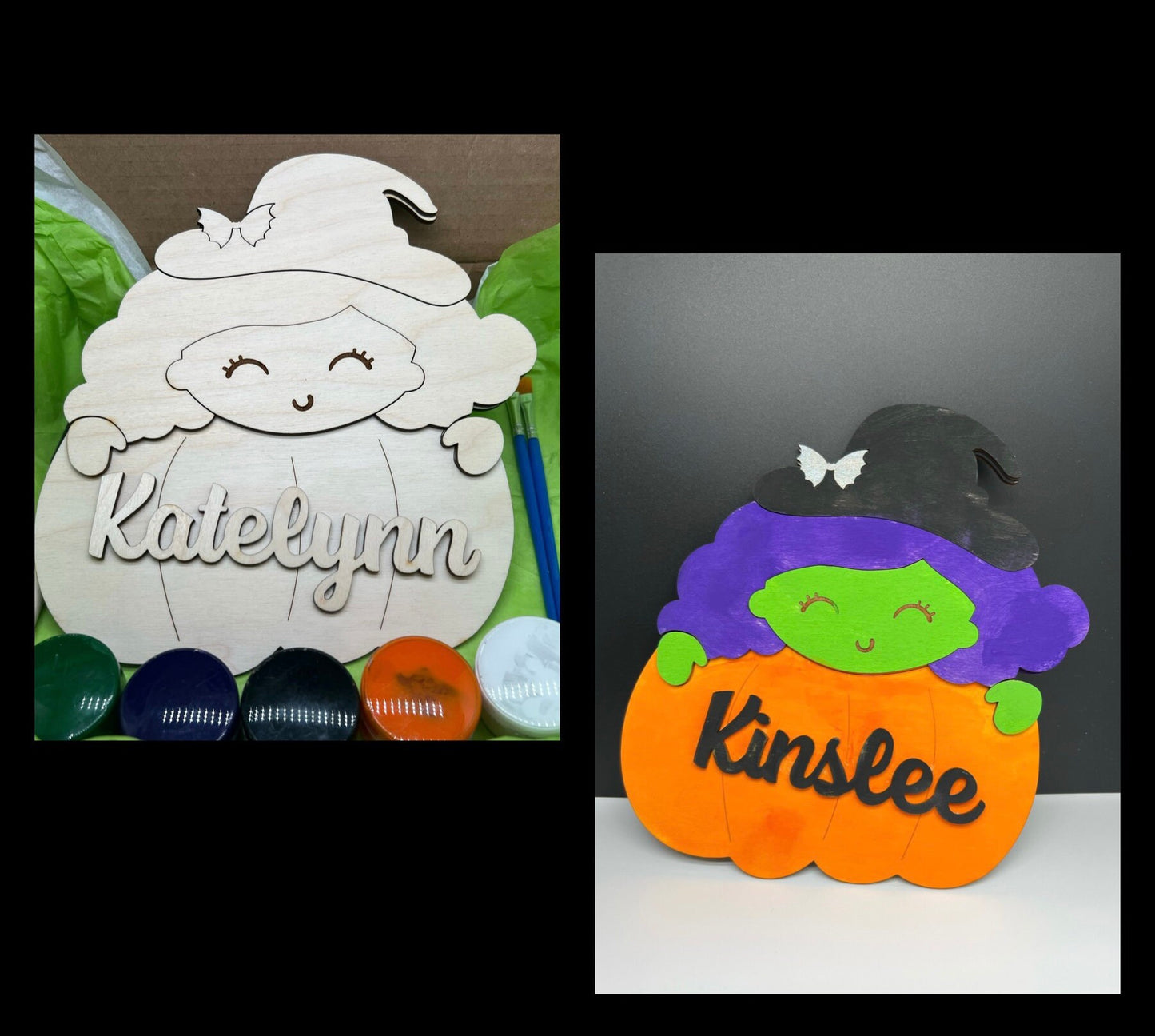 Personalized DIY Halloween Paint Kit, Halloween Kit for Kids, Craft kits for Homeschool/After-school, Weekend Activities, Birthday Party Kit