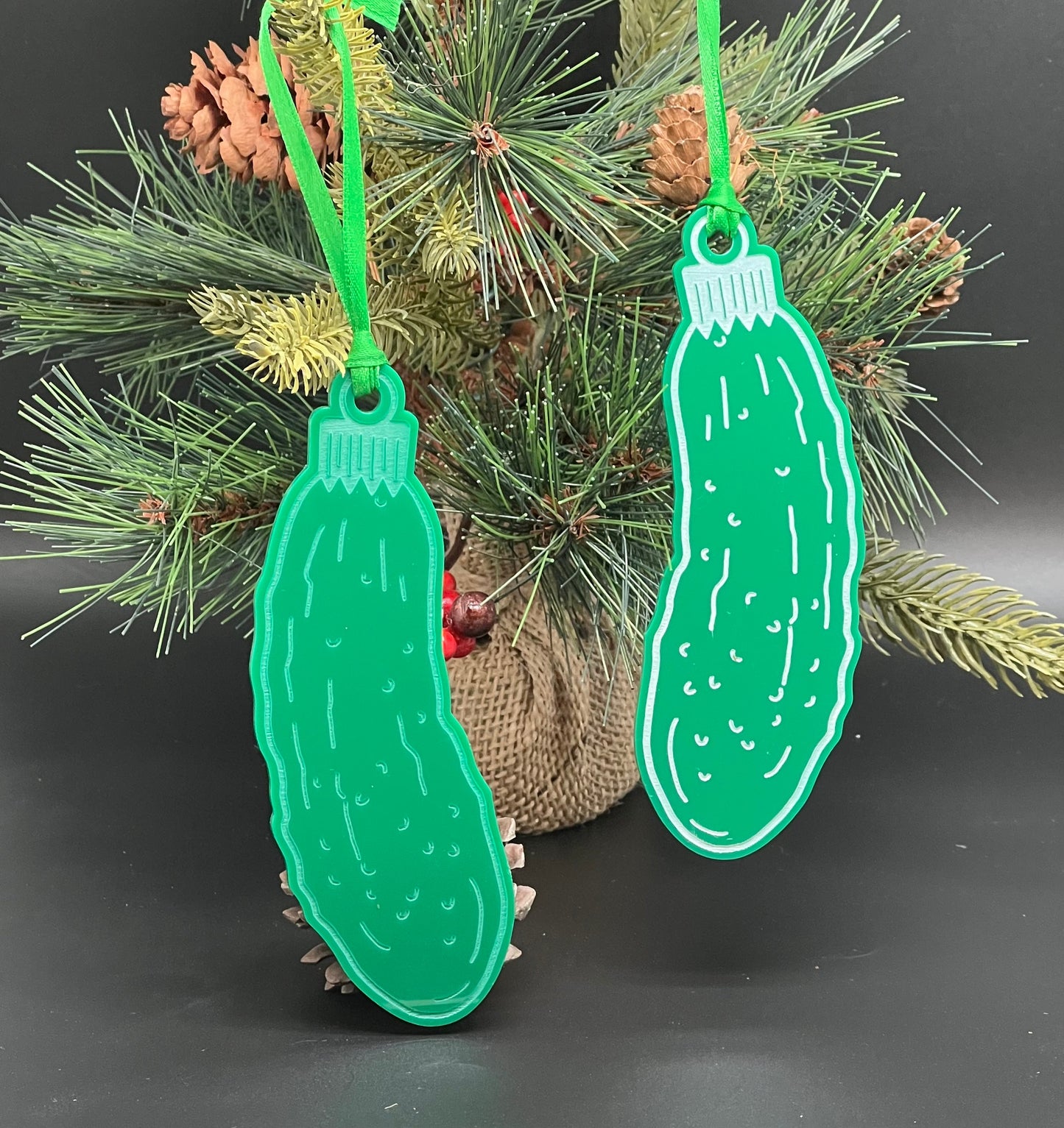 The Christmas Tree Pickle Ornament, German Tradition, Pickle Ornament, Christmas Ornament Game, Christmas Tree Game, Pickle Ornament Game