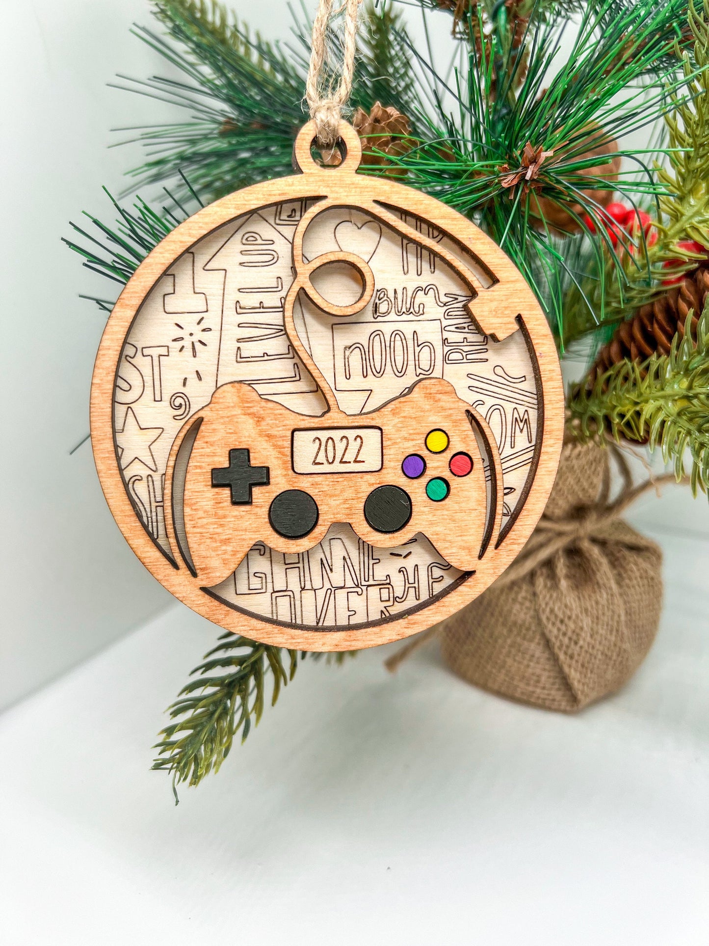 Personalized Game Controller Ornament, Gamer Gift, Gift for Gamer, Controller Ornament, Gift for son, Gift for him, Gift for her,Custom Gift