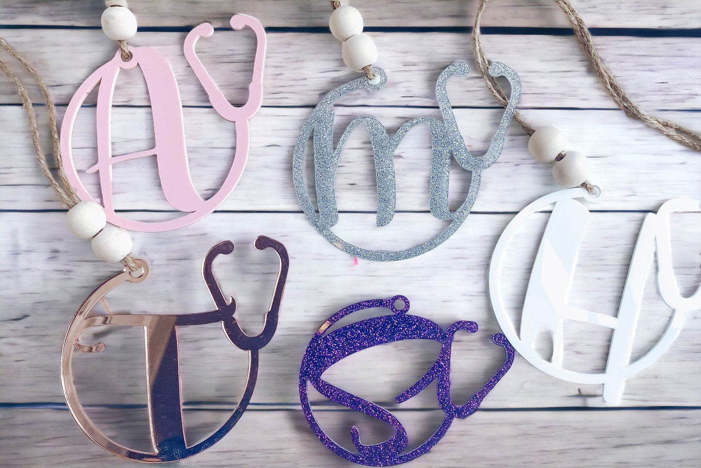 Rear View Mirror Charm, Medical Mirror Charm for Nurse, Gift for Her, Car Accessories, Gift for Nurser, Stethoscope Gift Ideas, Medical gift