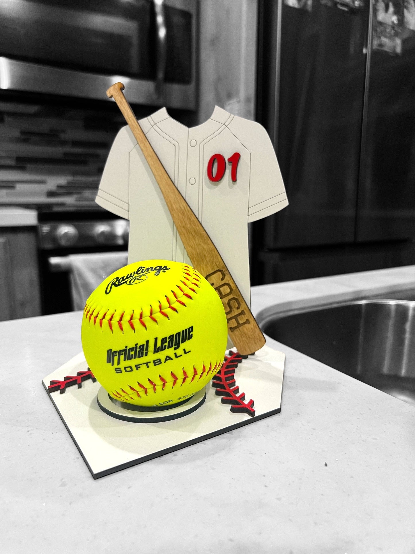 Personalized Baseball Ball Holder, Custom Ball Holder, Coaches Gift, End of Season Baseball Gift, Softball Gift,Team Ball Display, Team Gift