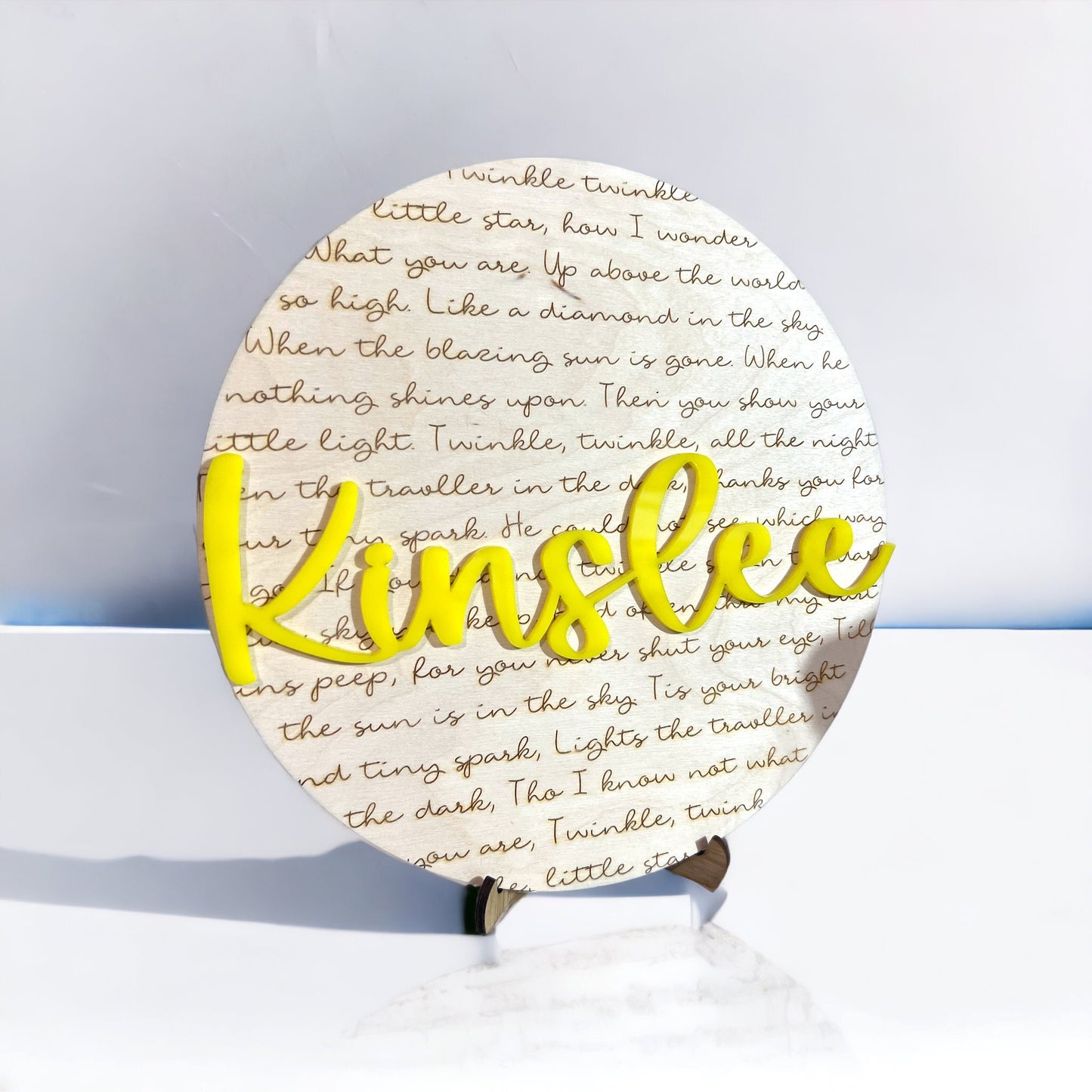 Twinkle Little Star Custom Name Sign, Nursery Sign, Kids Wall Sign, Personalized Name Sign, Baby Shower Gift, Affirmation Signs, Wall Art