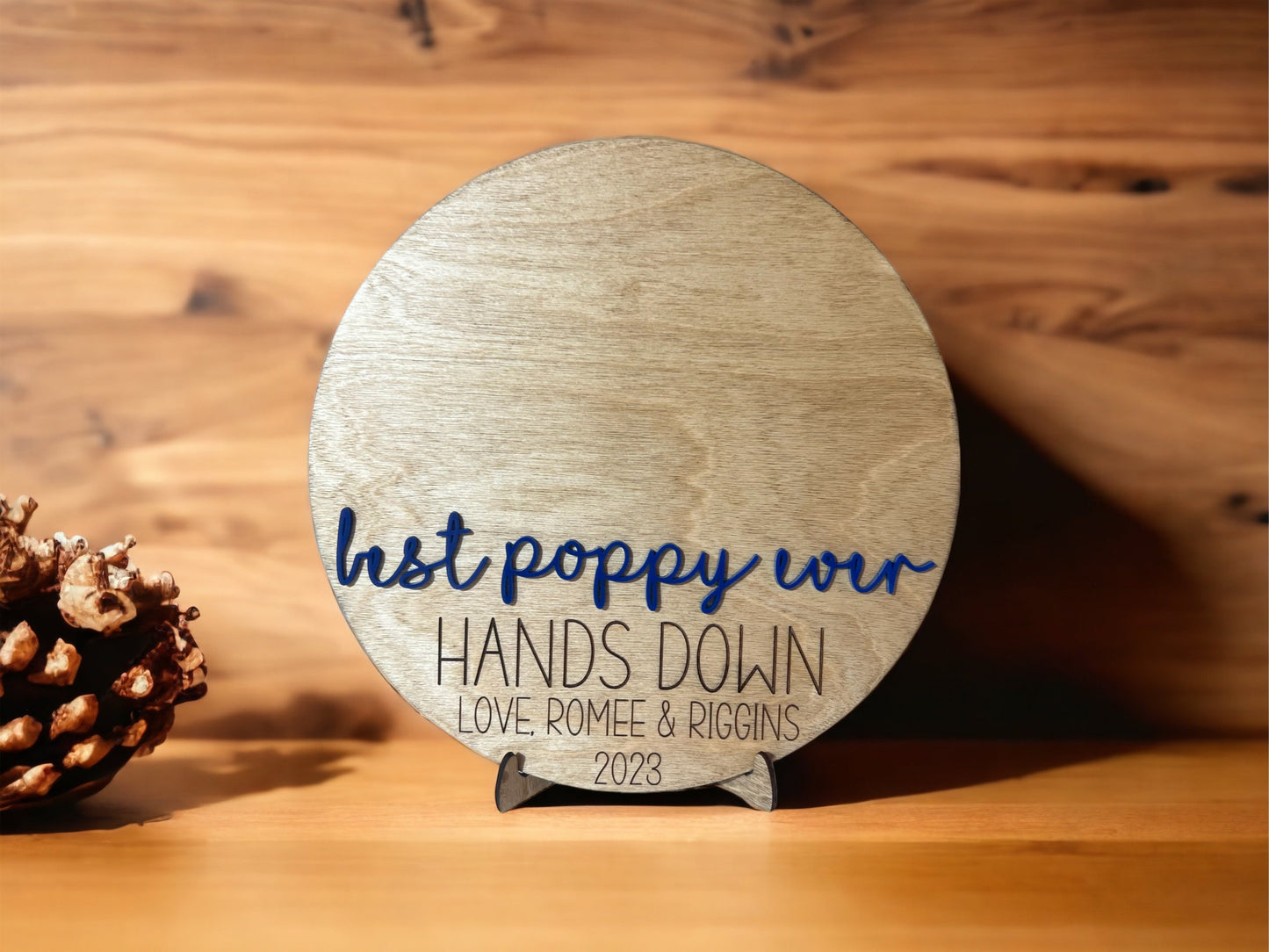 Hands Down Handprint Sign for Dad, Father's Day Gift for Dad, Personalized Handprint Gift for Dad/Grandpa/New Dad, Custom Handprint Sign