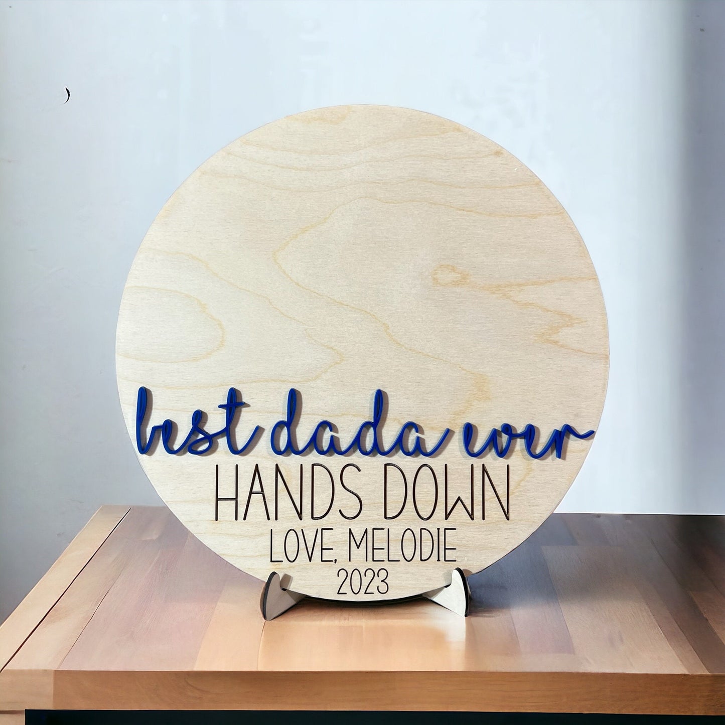 Hands Down Handprint Sign for Dad, Father's Day Gift for Dad, Personalized Handprint Gift for Dad/Grandpa/New Dad, Custom Handprint Sign