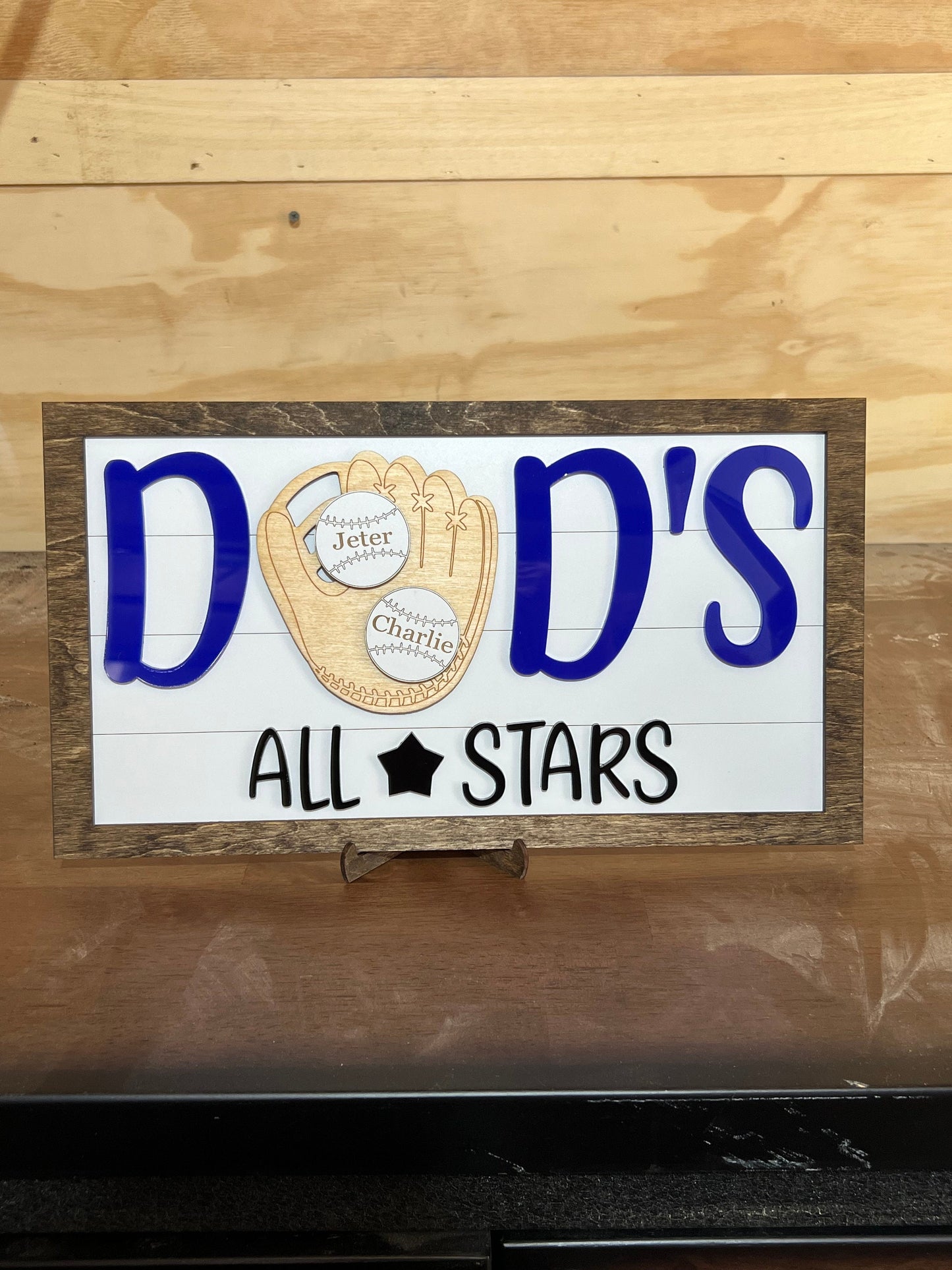Personalized Baseball Softball Sign, Father's Day 2025, Sports Frame, Gift for Him, Home Run Sign, All Stars Sign, Custom Sports Signs