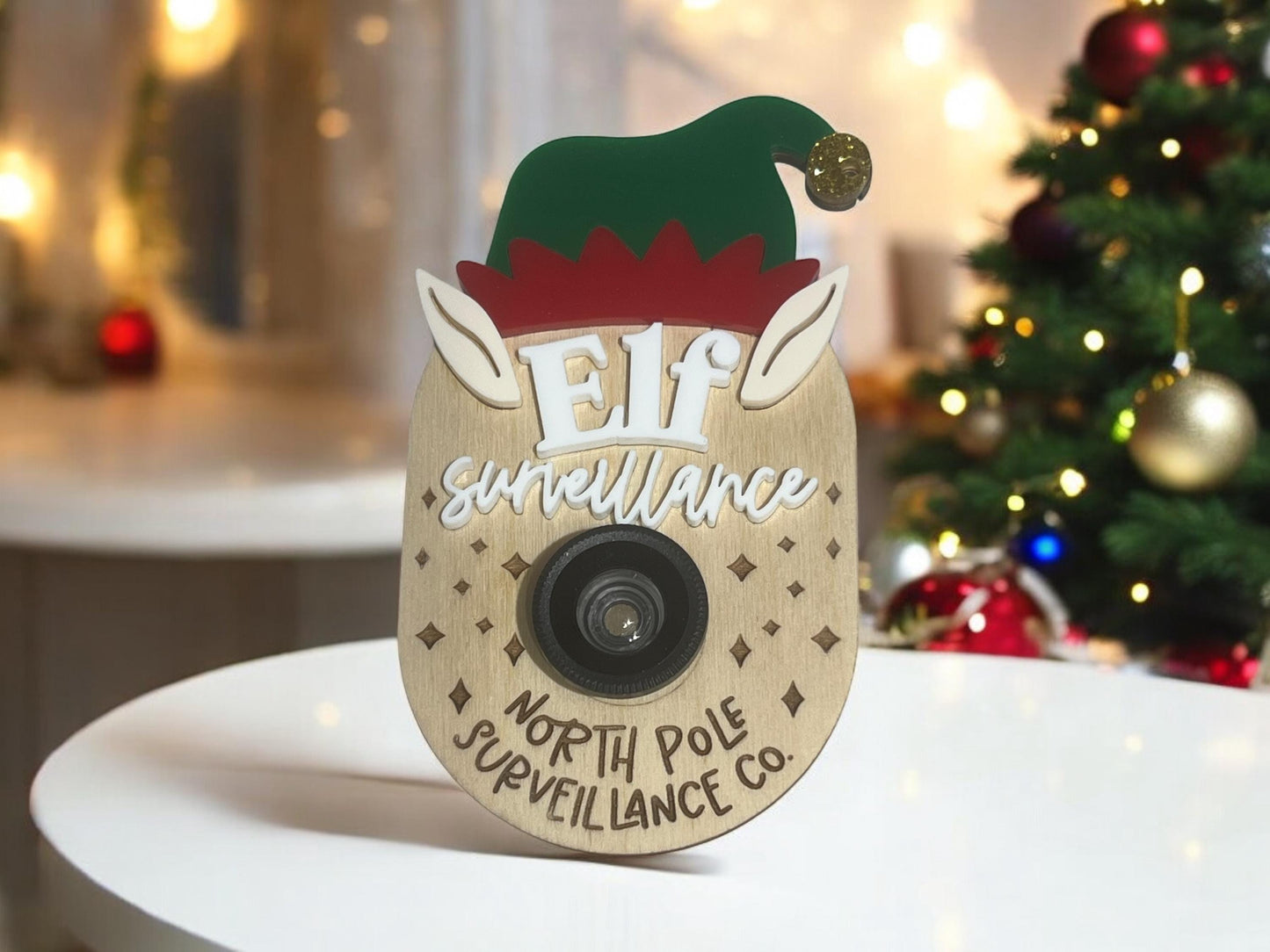 Custom Elf Surveillance/Santa Magnet Cam, Christmas Elf/Santa Camera Ornament, Christmas Eve Activity, Personalized Christmas Cam Magnet