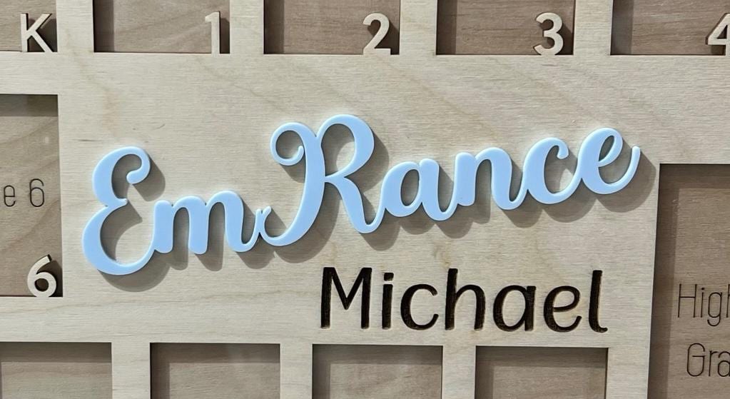 Personalized School Years Photo Frame, Kindergarten-Graduation Photo Frame, School Memory Photo Keepsake, Pre-k to graduation frame