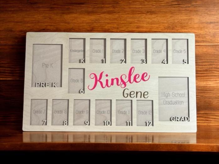 Pre-K Personalized School Photo Frame, Preschool-Graduation Photo Frame, School Memory Photo Keepsake, Pre-k to graduation frame,School Gift