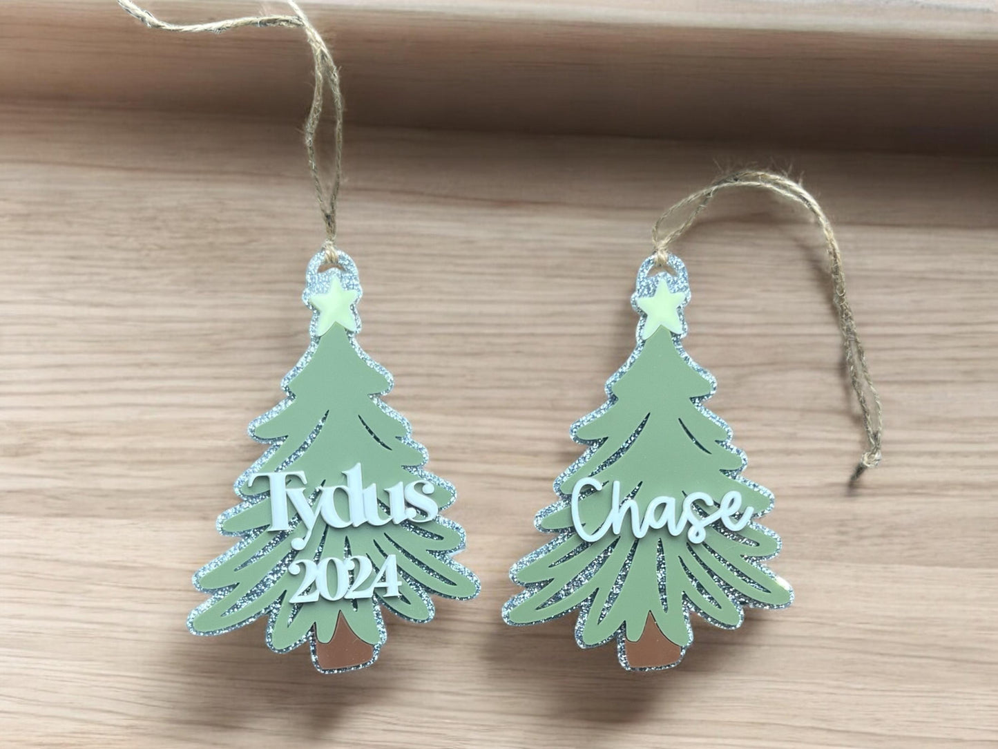 Personalized Christmas Tree Ornament, Name Ornament, Family Ornament, Name Ornament, 2024 Christmas ornament, Keepsake Ornament,Initial Gift
