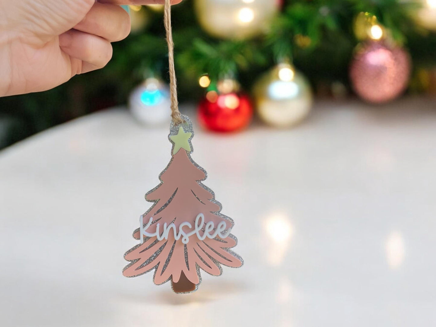 Personalized Christmas Tree Ornament, Name Ornament, Family Ornament, Name Ornament, 2024 Christmas ornament, Keepsake Ornament,Initial Gift