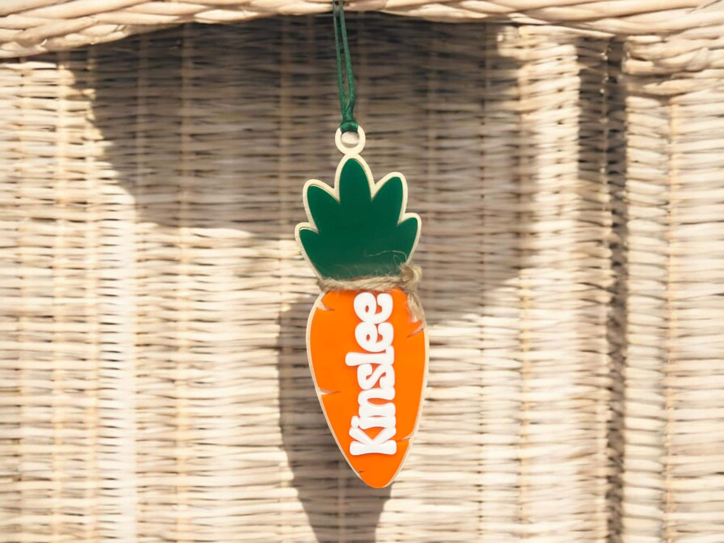 Personalized Carrot Name Basket Tags, Easter Bunny Gift Tag, Custom Name Easter Tag, Kids Easter Basket Gift Ideas, Carrot Easter Decor