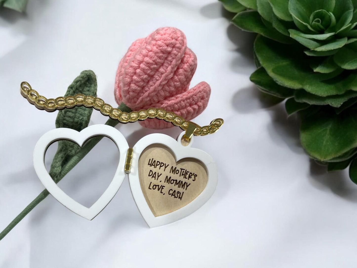 Mother's Day Picture Heart Locket, Fridge Magnet Gift, Custom Heart Locket,Gift for Mom,Gift For Grandma,Custom Mother's Day Necklace Locket
