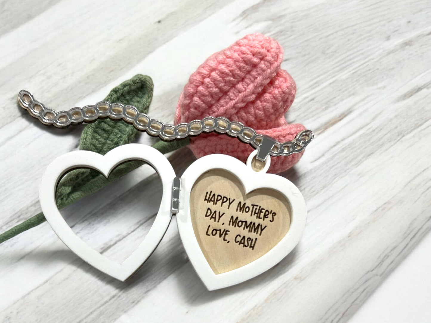Mother's Day Picture Heart Locket, Fridge Magnet Gift, Custom Heart Locket,Gift for Mom,Gift For Grandma,Custom Mother's Day Necklace Locket