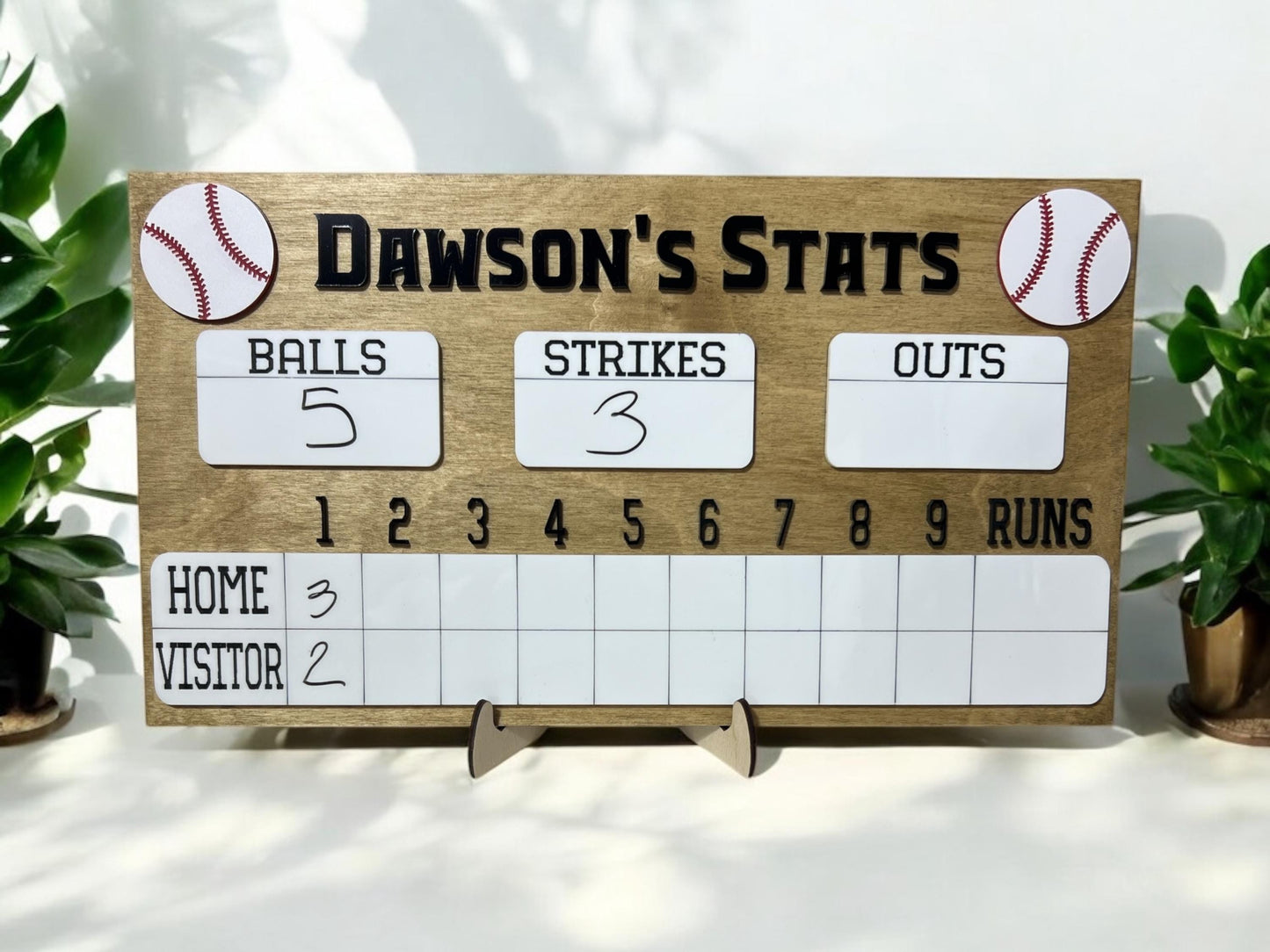 Personalized Baseball Sign, Stat Sign, Baseball Gift, Softball Sign, Coach's Gift, Sports Sign, Nursery Decor, Gift for Him, Gift for Her