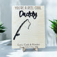Reel Cool Handprint Sign - Personalized Fishing Father's Day Gift