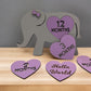 Personalized Elephant Baby Milestone Set - Custom Monthly Photo Props