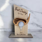 Golf Ball Holder- Golden Pecan