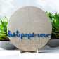 Personalized Hands Down Handprint Sign