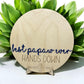 Personalized Hands Down Handprint Sign