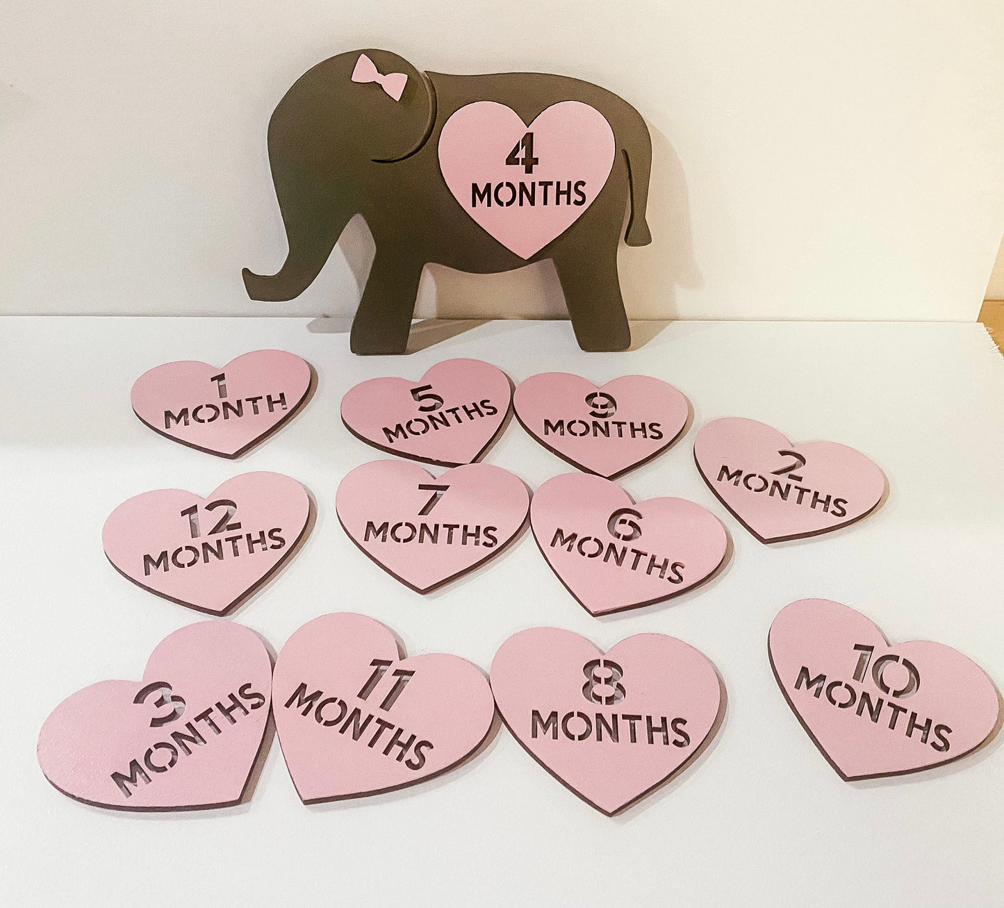 Interchangeable Elephant Baby Milestones, Personalized Baby Milestones, Custom Milestones, Monthly Countdowns, Baby Gifts, Baby Shower Gift