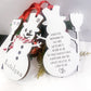 Personalized Snowman Height Ornament, Snowman Ornament, 2023 Ornament, Gift for kids, Custom Height Ornament, Ribbon Christmas Ornament kids