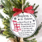 Christmas in Heaven Ornament, Grief Ornament, Loss Ornament, In Memory Of, Always in our hearts ornament, Christmas Tree Decor,2022 Ornament