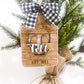 Personalized Cutting Board Ornament, Gift for Her, New Home Gift, Last Name Ornament, Monogram Ornament, Custom Ornament, Gift Ideas
