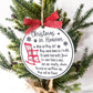 Christmas in Heaven Ornament, Grief Ornament, Loss Ornament, In Memory Of, Always in our hearts ornament, Christmas Tree Decor,2022 Ornament