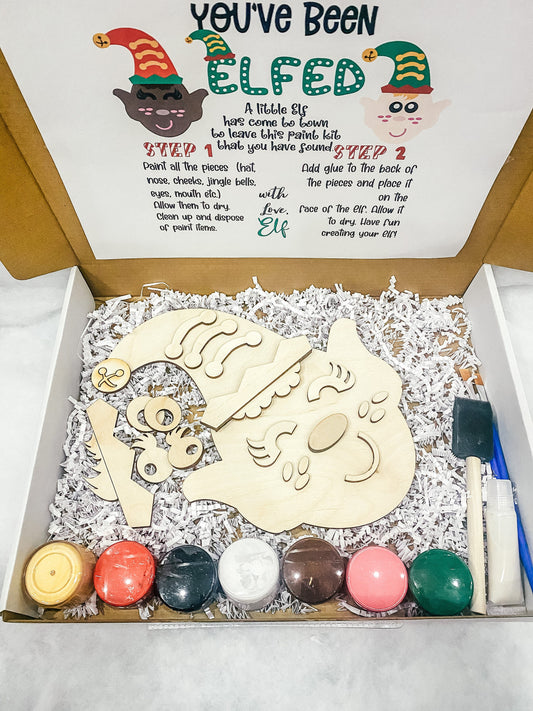 ELF DIY Paint Kit, DIY Activites, Paint Kit for Kids, Christmas Paint Kit, Church Activities, Christmas Party kit, School Paint Kits,Elf Fun