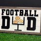 Personalized Football Sign, Father's Day 2025, Gift for him, First Father's Day, Gift for Grandparent, Sports Sign, Custom Sports Frame Dad