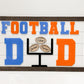 Personalized Football Sign, Father's Day 2025, Gift for him, First Father's Day, Gift for Grandparent, Sports Sign, Custom Sports Frame Dad