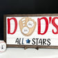 Personalized Baseball Softball Sign, Father's Day 2025, Sports Frame, Gift for Him, Home Run Sign, All Stars Sign, Custom Sports Signs