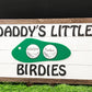 Custom Golf Ball Frame, Father's Day 2025, Gift for Him, Grandparent Gift, Little Birdie Sign, Wood Golf Sign, Personalized Gift for Dad