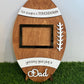 Personalized Football Frame, Father's Day 2025, Sports Photo Frame, Gift for Him/Her, Grandparents Gift, Custom Wood Frame, Birthday Gift