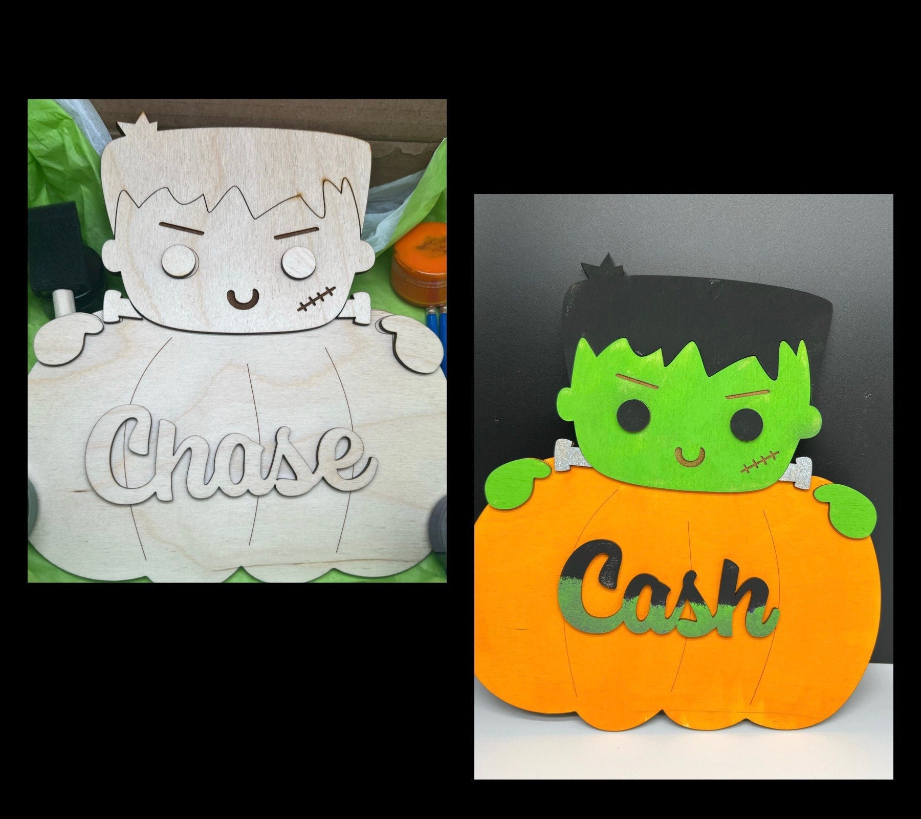 Personalized DIY Halloween Paint Kit, Halloween Kit for Kids, Craft kits for Homeschool/After-school, Weekend Activities, Birthday Party Kit