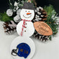 Personalized Football Snowman Ornament, Football Christmas Ornament, Gift for Coaches, Christmas Tree Decor, Sports Ornament, Custom Snowman