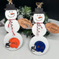 Personalized Football Snowman Ornament, Football Christmas Ornament, Gift for Coaches, Christmas Tree Decor, Sports Ornament, Custom Snowman