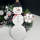 Personalized Soccer Snowman Ornament, Gift for Coaches, Gift for Teams, Soccer Ornament, Snowman Ornament, Christmas Tree Decor, Soccer Gift