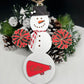 Personalized Cheerleading Snowman Ornament, Christmas Snowman Ornament, Sports Ornament, Gift for Coach/kids, Cheer Gift, Custom Cheer Gift