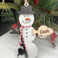 Personalized Fishing Snowman Ornament, Kids Christmas Ornament, Fishing Ornament, Gift for him, Fishing Gift, Sports Ornament, Holiday Decor
