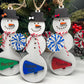 Personalized Cheerleading Snowman Ornament, Christmas Snowman Ornament, Sports Ornament, Gift for Coach/kids, Cheer Gift, Custom Cheer Gift
