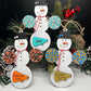 Personalized Cheerleading Snowman Ornament, Christmas Snowman Ornament, Sports Ornament, Gift for Coach/kids, Cheer Gift, Custom Cheer Gift